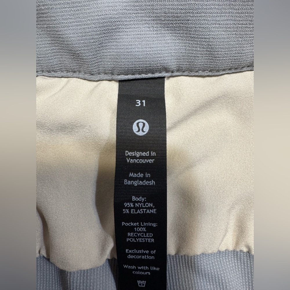 Lululemon Commission Golf Pants Mens Size 31x36 Gray Chino LM5AS9S - Picture 7 of 13